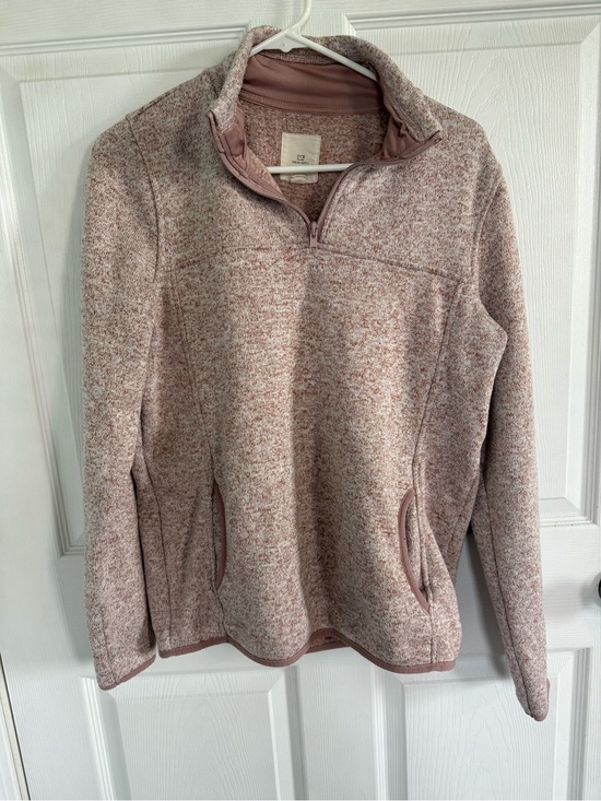 Thread & Supply Tops - Thread & Supply Sweatshirt Large Heathered Fall Cozy Comfort Quarter Zip